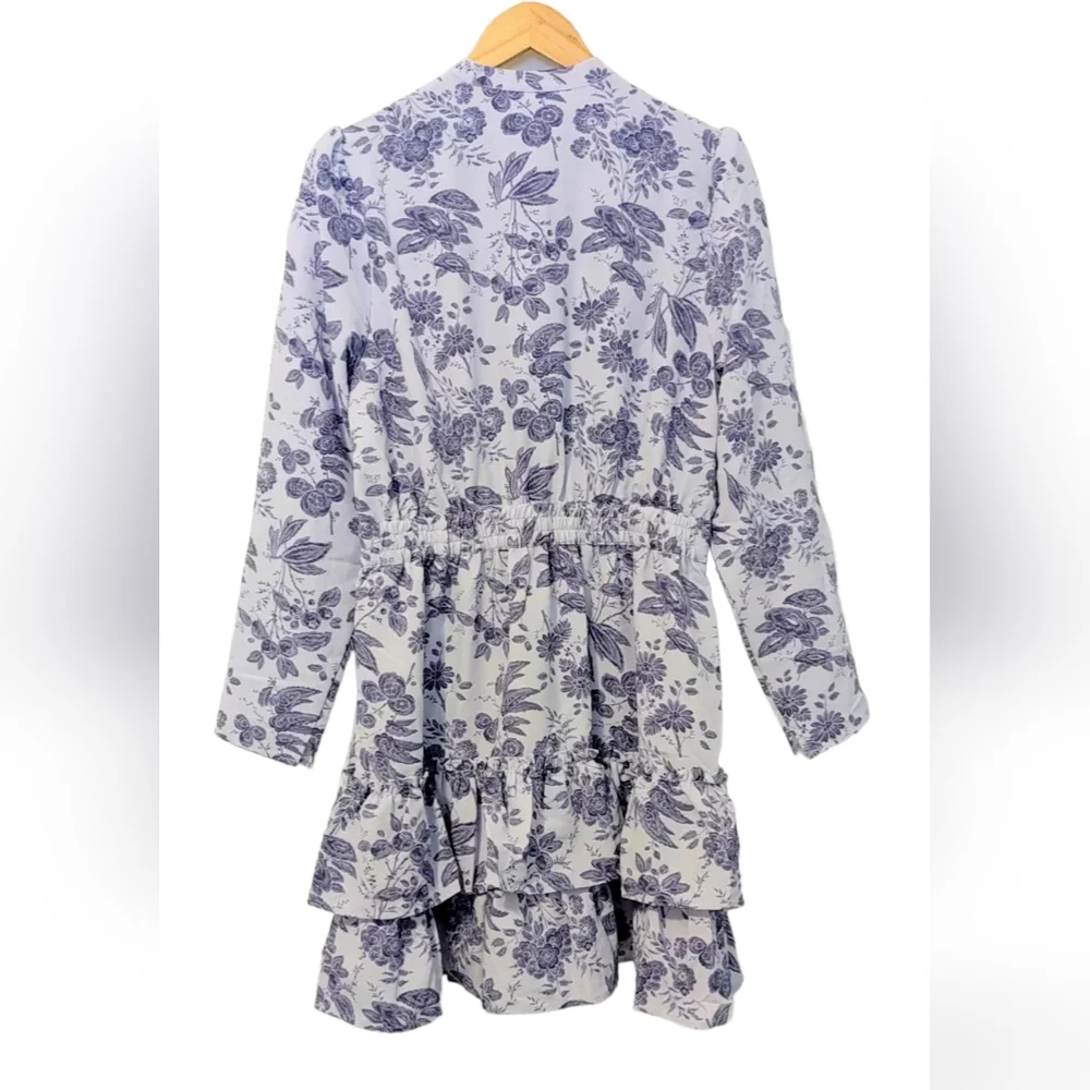 Hill House Home Talia Dress Lilac Tonal Crepe Large NWT - Picture 3 of 9